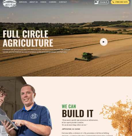 J-Six Enterprises website design preview