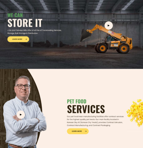 J-Six Enterprises website design preview